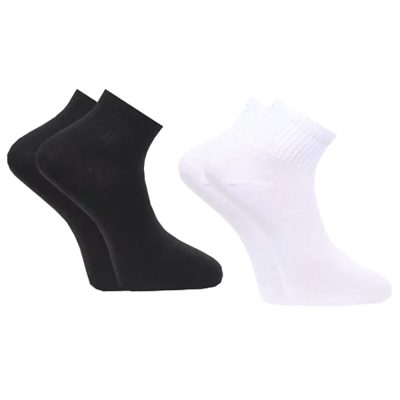 Quarter tennis socks with terry sole 2-pack